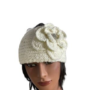 LAST CHANCE SALE! White Crochet Floral Head Wrap